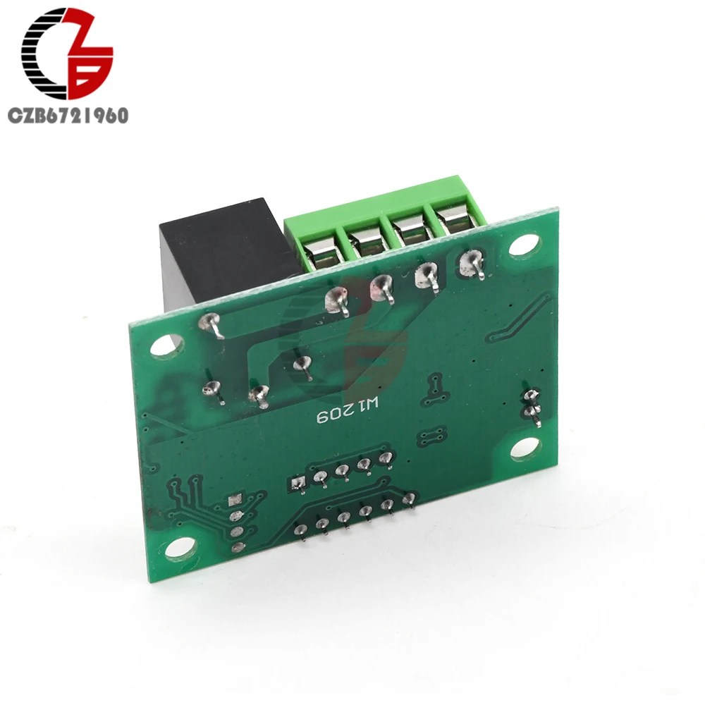 Цифровой терморегулятор DC 5V W1209 Синий светодиодный термостат регулятор