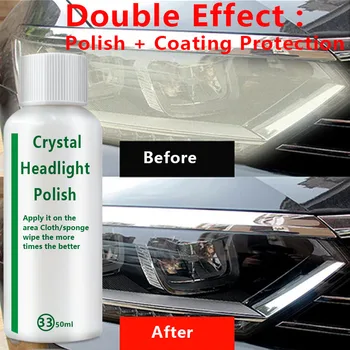 

20ml/50ml Car Headlight Repair Fluid Lamp Cover headlight refurbishment Refurbished Scratch Repair Glitter Cleaning Restoration