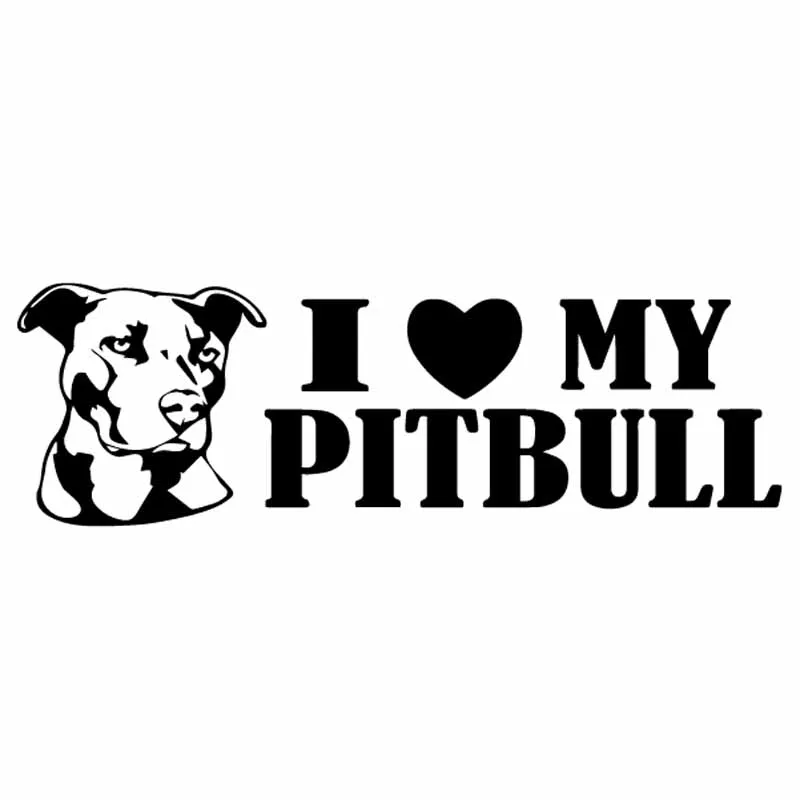 Наклейка на автомобиль I Love My Pitbull 17 8 Х5 7 см | Автомобили и мотоциклы