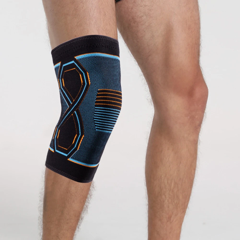 1PC Nylon Sports Knee Brace Support Men Women Volleyball Basketball Fitness Gym Bodybuilding Knitted Knee Pads Sleeve 2022