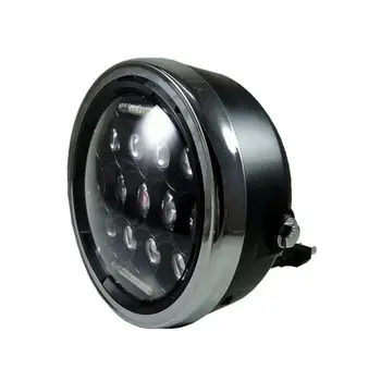 

12V 7" LED Headlamp for Motorcycle 7 Inch Motorbike Vintage Headlight Universal Scooter Front Light Motor Round Lamp