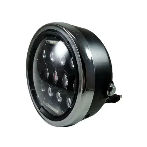 Best place to buy Chance of  12V 7" LED Headlamp for Motorcycle 7 Inch Motorbike Vintage Headlight Universal Scooter Front Light