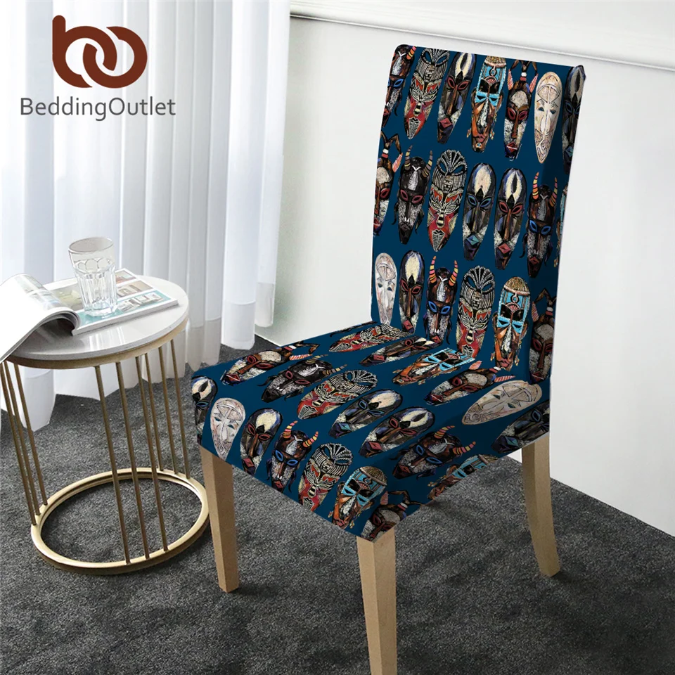 BeddingOutlet Африканский чехол на стул для обеденного стола эластичный из спандекса с