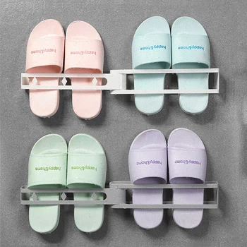 

No Punching Bathroom Slipper Rack Bathroom Drain Shoe Rack Shelf Student Dorm Room Shoe Storage Multifunction Shoe Hanger