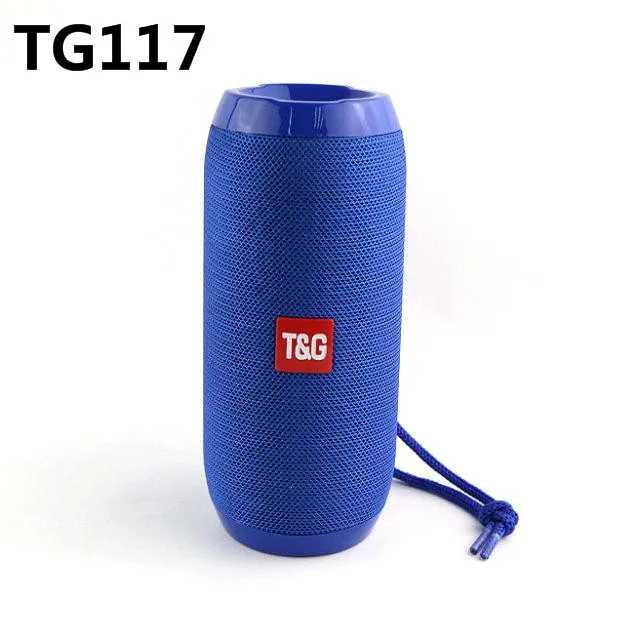 Bluetooth Speaker TG117 Portable Wireless Bass Column Waterproof Outdoor USB Speakers Support AUX TF Subwoofer Loudspeaker | Электроника