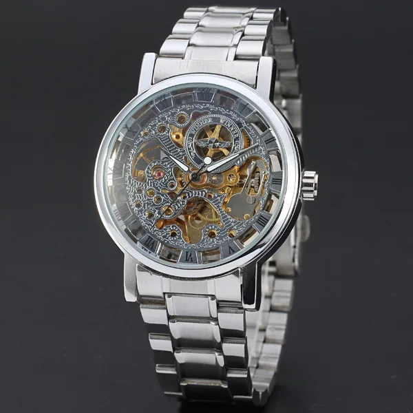 

Hot Selling Winner Top Grade Switzerland Men Cool Fashion Hollow out Automatic Analog Watch