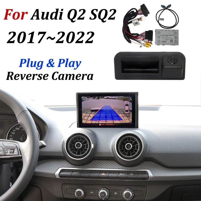 dashboard camera for car Front Rear Camera Kit For Audi Q2 SQ2 2017-2022 OEM Display Screen Upgrade Interface Adapter Backup Rearview Reverse CAM Decoder car camera