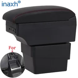 Reposabrazos para Skoda Octavia, caja de almacenamiento para Skoda Octavia Mk3 A7 2014 2017, accesorios para coche, USB