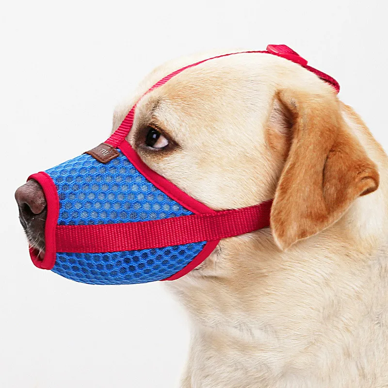 

New Breathable Dog Mouth Cover Anti-bite Anti-bite Eating Mesh Pet Mouth Cover Teddy Golden Retriever Mask Dog Accessories