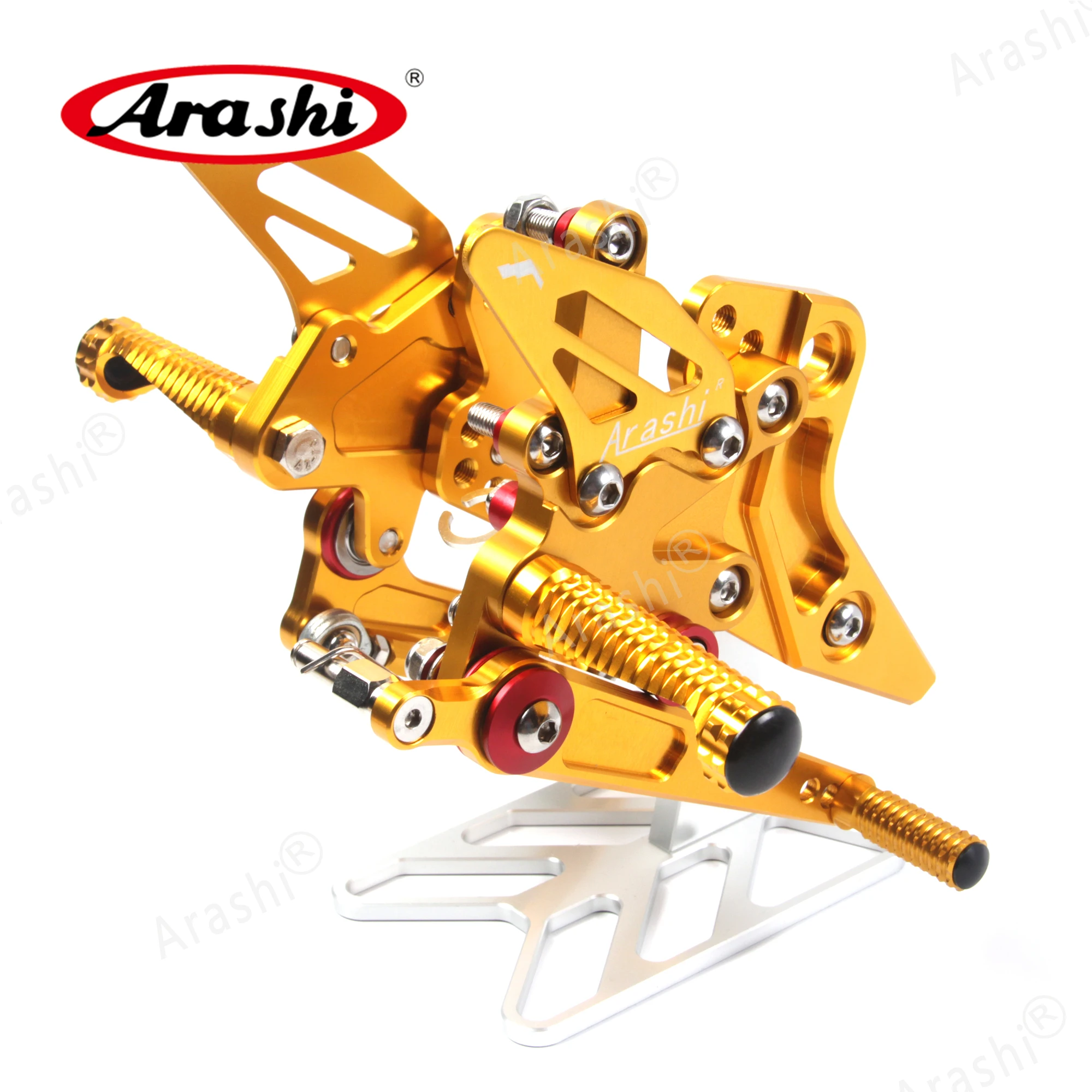 Arashi Z800 ABS 2013- CNC Rider задний ножной Набор для Kawasaki Z800-ABS Регулируемые подножки 2013