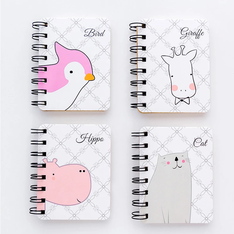 4PCS 4 шт kawaii week plan memo book 80 листов Еженедельный ежедневник блокнот органайзер канцелярские принадлежности Школьные принадлежности - Цвет: 4PCS