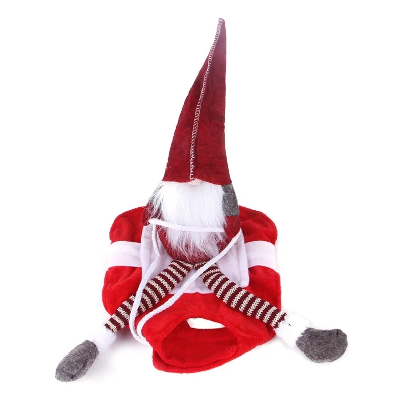 

Funny Pet Christmas Costume Riding Suit Puppy Dressing Cosplay Party Outfit Clothing for Cats Small Medium Large Dogs