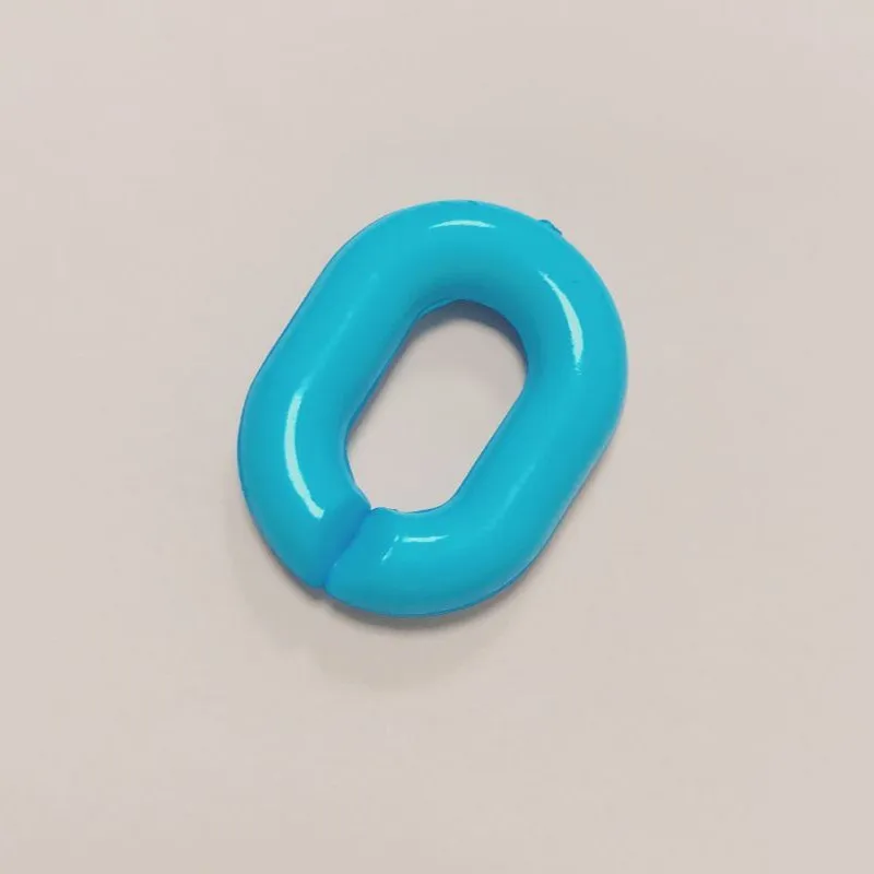 hole blue Meetee, 100 шт., 19x15 мм, красочное уплотнительное кольцо, пряжка, пластик, акрил, цепь, Открытый круг, для подключения, цепочка для ключей, сделай сам, изготовление ювелирных аксессуаров - Цвет: hole blue