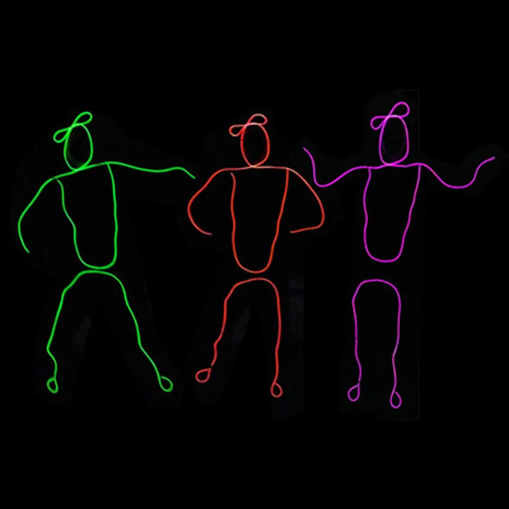 Новые модные мужские комплекты легкие взрослые палочки фигурный костюм Stickman легкая танцевальная одежда мужская одежда Прямая