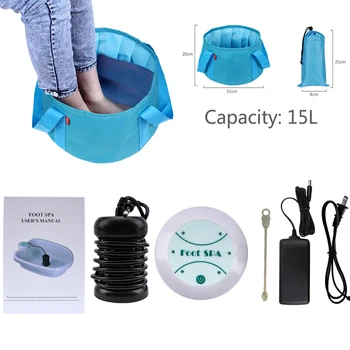 

Foot Sap ionic detox Foot bath massage machine With Foot basin massage Ion Cleanse Aqua Cell Spa ion detox foot pain massage