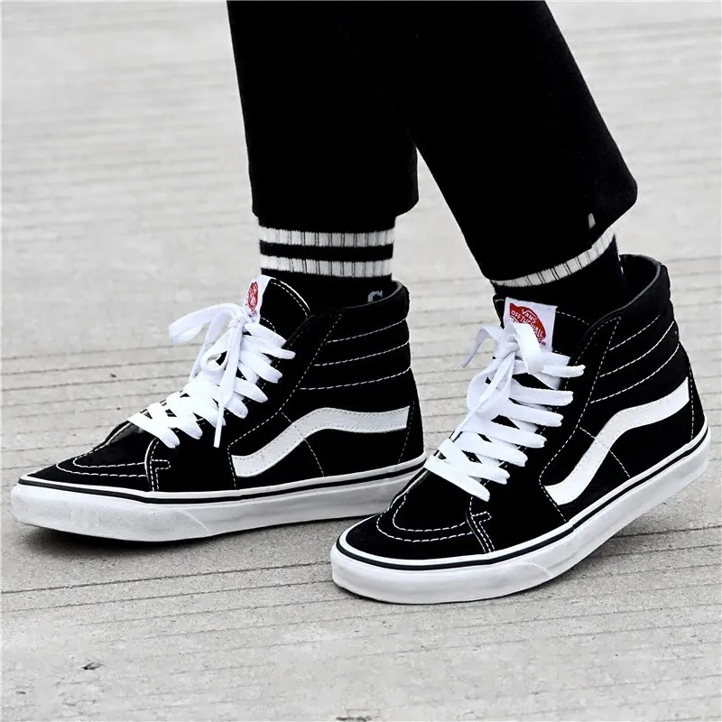 Оригинальные аутентичные VANS SK8-HI обувь для мужчин и женщин Классические высокие ботинки для скейтборда Удобные Модные трендовые новые VN000D5IB8C