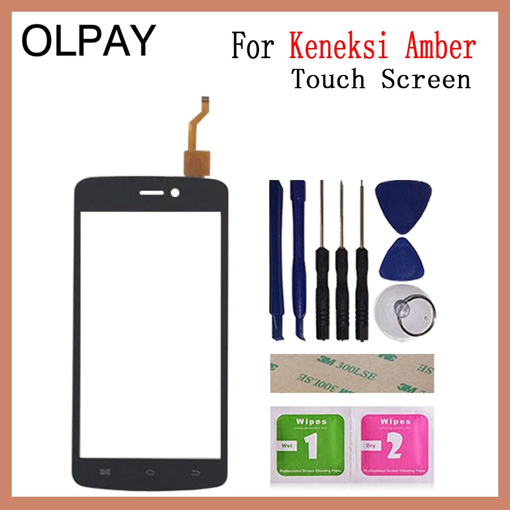 OLPAY 4 5 '颼% новый сенсорный экран для мобильного телефона Keneksi пламя дигитайзер