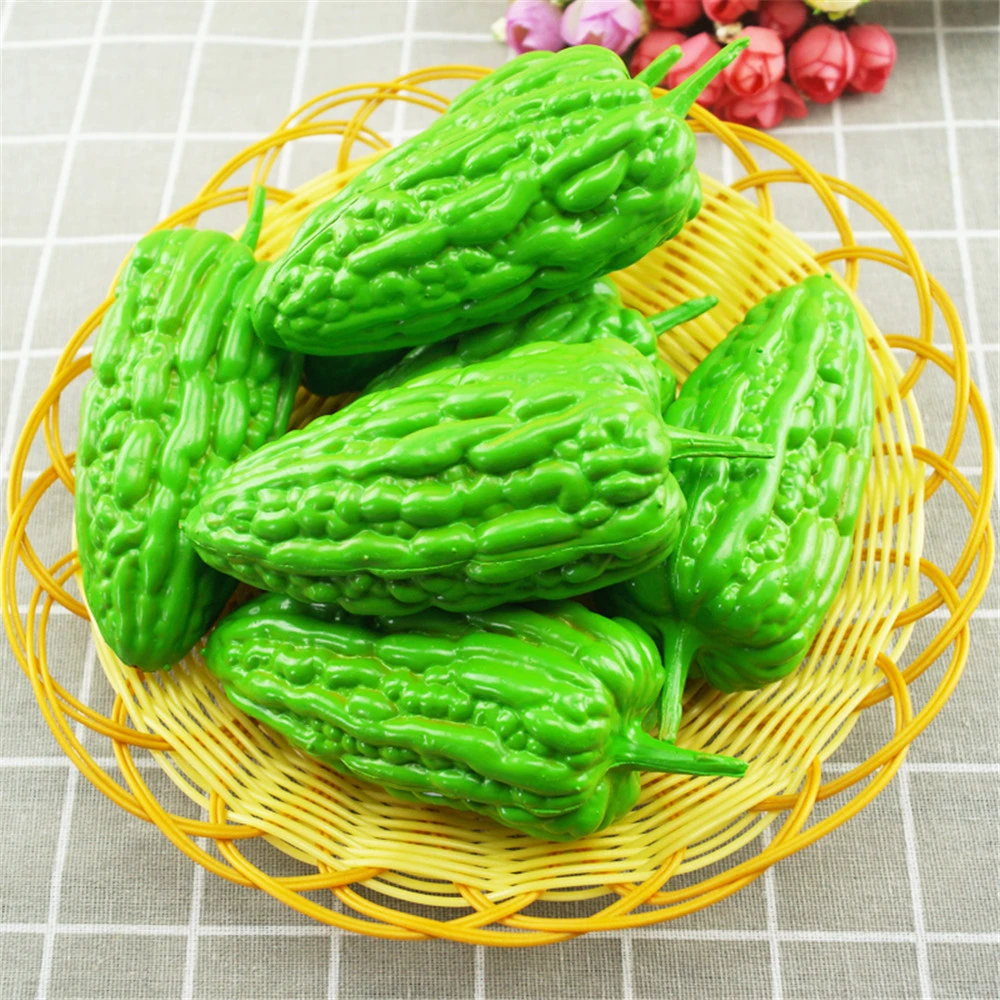 Artificial Vegetables Dining Room Restaurant Store Shop Decoration Balsam Pear Bitter Gourd Bitter Melon Model Fake Vegetables Artificial Foods Vegetables Aliexpress
