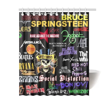 

Broadway Musical Collage Bathroom Waterproof Shower Curtain Decor