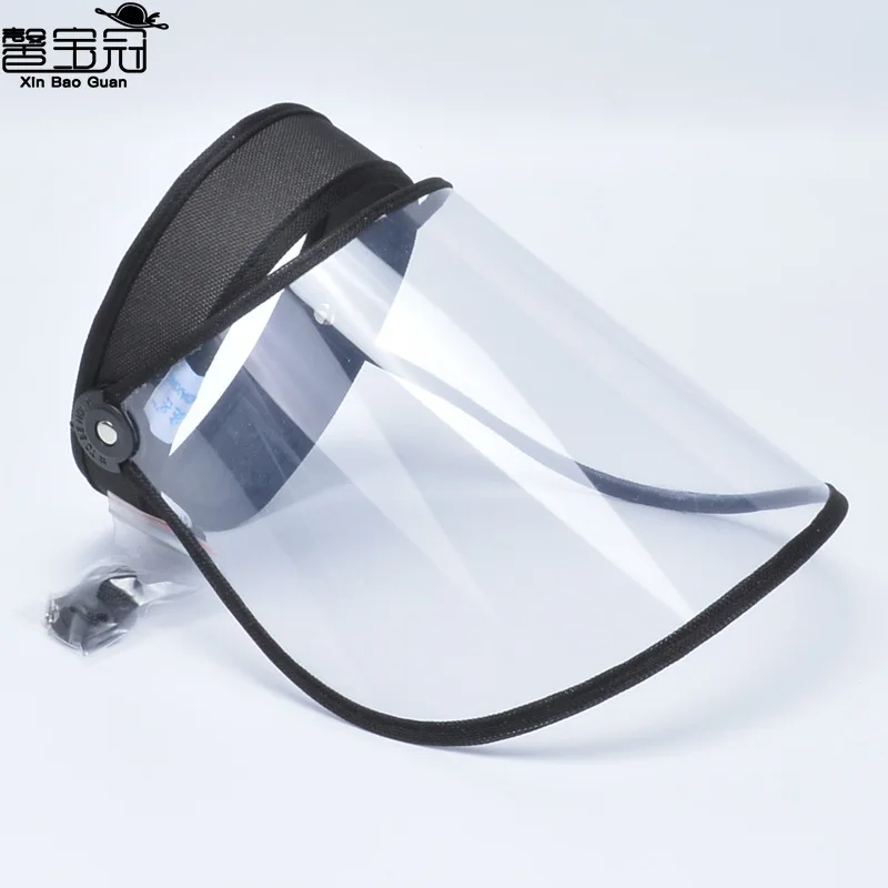 

New Design Epidemic Situation Protective cap Antifoam Caps and men Anti virus Transparent mask Face Cover Cap Outdoor Unisex