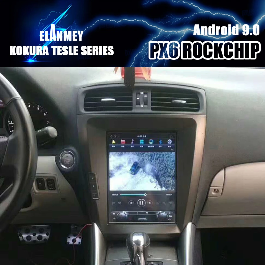 

Car Radio GPS Navigation PX6 10.4 Inch Tesla Bluetooth Screen Android 9 Multimedia For LEXUS IS250 IS300 IS350 Stereo Head Unit
