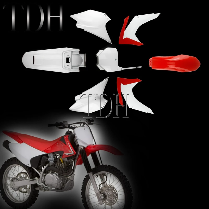 

For Honda CRF230F 2015-2019 Mudguard Side Panel Frame Cover Front Number Plate Radiator Shroud LED Rear Fender Motocross