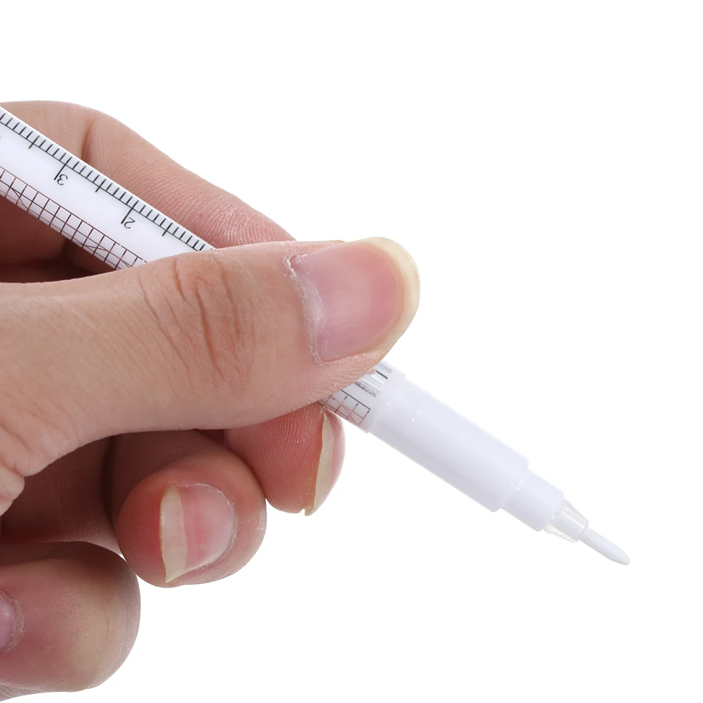 2 Set Brow Pencil Tattoo Skin Marker Pen White Eyebrow Tattoo Marker Microblading Accessories Makeup Beauty Permanent Tool