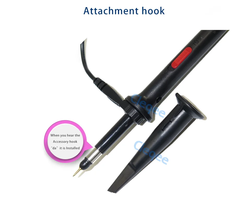 Description Picture 4 of itemPeakelect P7300 300MHz Oscilloscope Probe with BNC Protective Cap Adjustable Scope Probe X1/X10 DC-300MHz