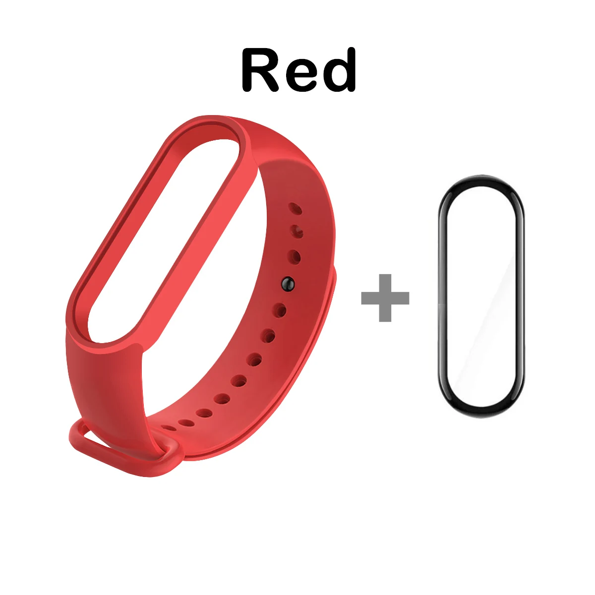 Strap Replacement + Screen Protector film for Xiaomi Mi Band MiBand 7 5 6 NFC / Amazfit Band 5 Bracelet Smart Band Accessories 