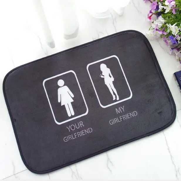 Funny Your Girlfriend Vs My Girlfriend Meme Door Mat Humor Awesome