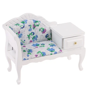 

Mini Model With Coffee Sofa With Drawer Cabinet Pretend Play 1:12 Dollhouse Furniture Toy For Dollhouse Decals New~
