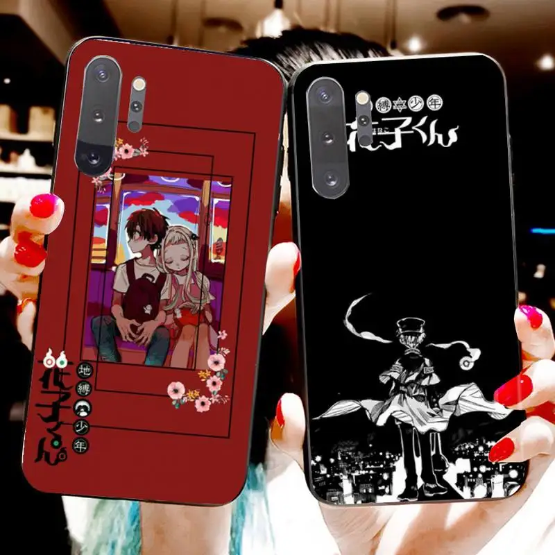 Аниме унитаз Hanako-kun черный ТПУ мягкий чехол для телефона Samsung Note 7 8 9 10 pro Galaxy J7 J8 J6 Plus
