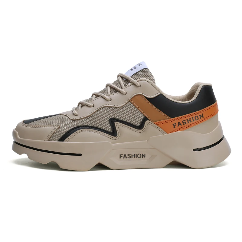 G335-Beige Трендовые осенние новые уличные Нескользящие мужские кроссовки унисекс спортивная обувь Лидер продаж дышащая женская обувь для бега с отверстиями zapatos hombre - Цвет: G335-Beige