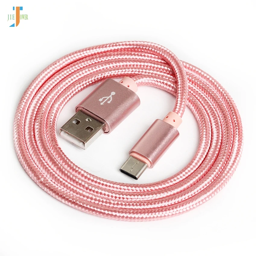 100 шт./лот, кабель Micro USB, нейлоновый кабель для быстрой зарядки и синхронизации данных для Iphone XS 8 7 samsung A5 J7 S7 huawei, шнур зарядного устройства 1 м 2 м 3 м