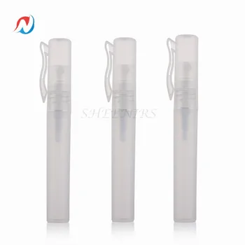 

100pcs/lot 8ml Clear Empty Plastic Pen Perfume Hand Sanitizer Spray Bottle Pen Spray Bottle Sample Perfume Shaped Bottle