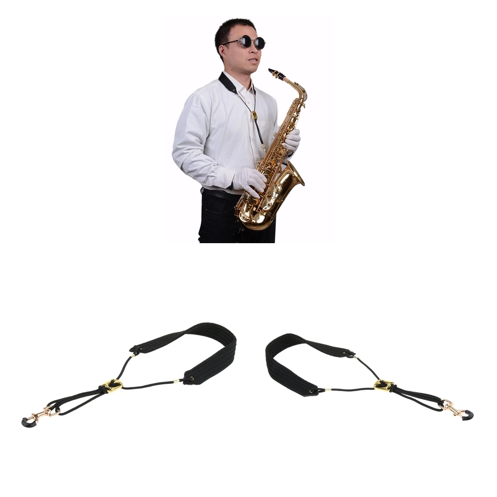 2 шт регулируемый ремень для саксофона на шею для духовых инструментов
