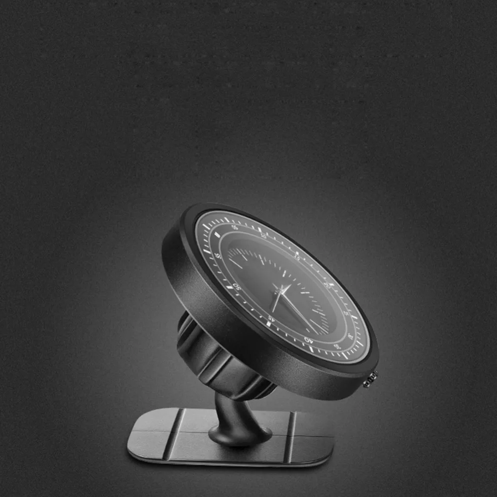 Металлические часы магнитный держатель телефона в автомобиль 360 Вращающийся Кронштейн для универсальных телефонов gps часы Магнитный кронштейн держатель мобильного телефона