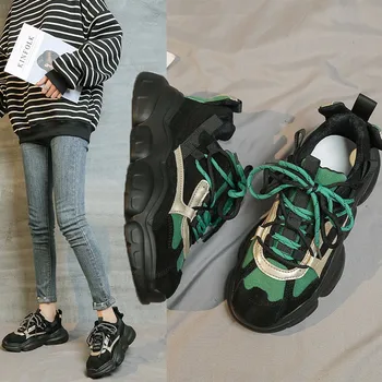 

Chunky Sneakers Women Vulcanize Shoes Reflective Platform Sneakers Women Casual Shoes Casual Sneakers Basket Femme