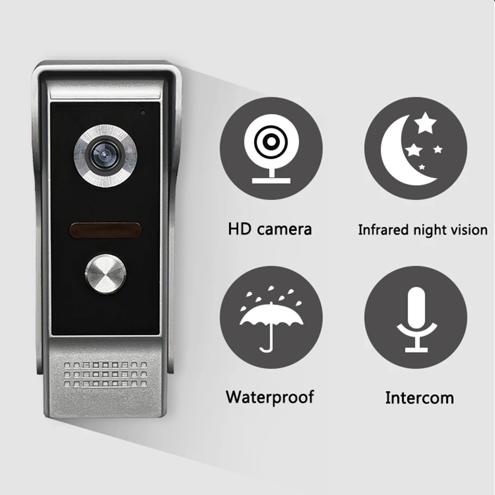 D9 Petite Sonnette Vidéo Intelligente WIFI Avec Carillon, Moniteur À  Distance Sans Fil, Sécurité E Door Ring Intercom Camera Door Bell  Surveillance, Interphone Vidéo, Vision Nocturne HD, Audio Bidirectionnel,  Caméra Vidéo Sans