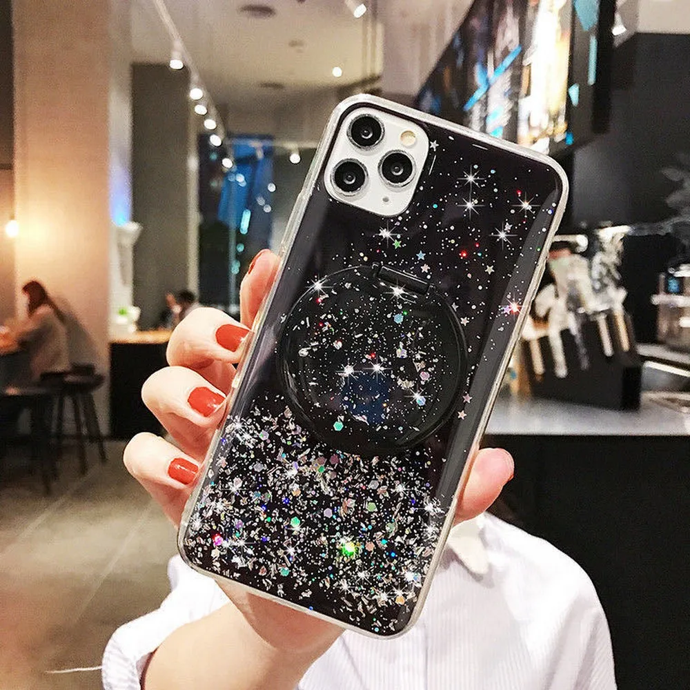 

Light luxury Glue Dropping Gold Foil Design Fully Encapsulated For iPhone 11 Pro Max XR XS Max XS 7 8 plus Phone case