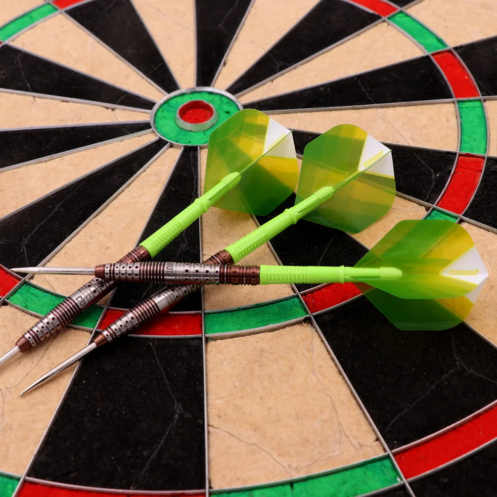 CUESOUL AK6 Dart Shaft with Foldable Flights Green Standard Shape-15mm/18.8mm/24.8mm /29.5mm/33.3mm