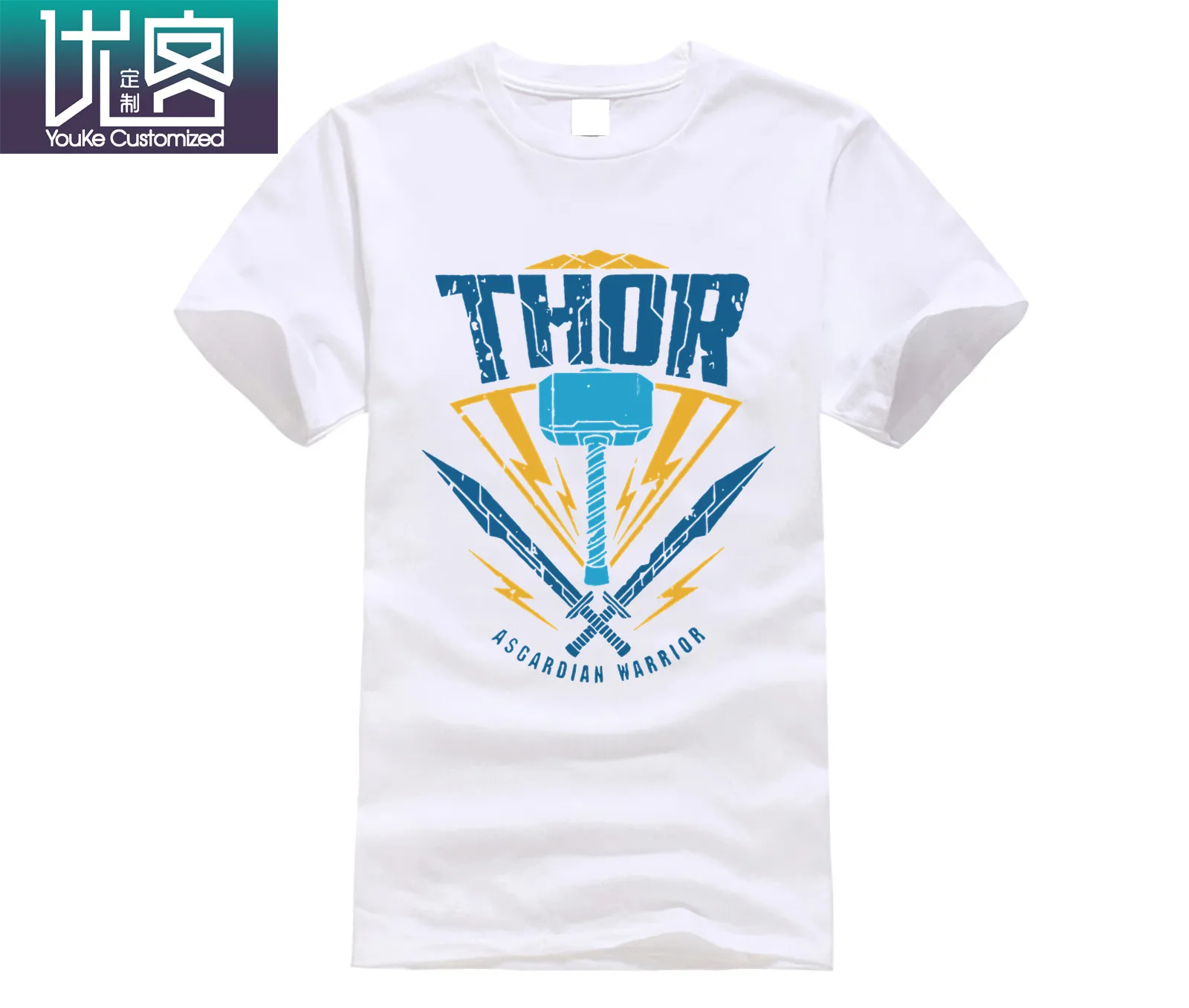 

Thor Ragnarok Asgardian Warrior Weapon Marvel Superhero T Shirt Man Design Clothes Funny T-Shirts Crewneck Pure Cotton Tees