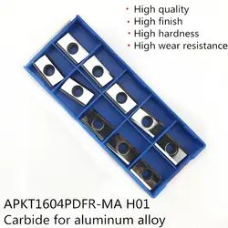 APKT1604 PDFR MA H01 APKT1604PDFR MA H01 Алюминий лезвие резака вставить мельница инструмент обработки Центр режущего инструмента дерево поворота