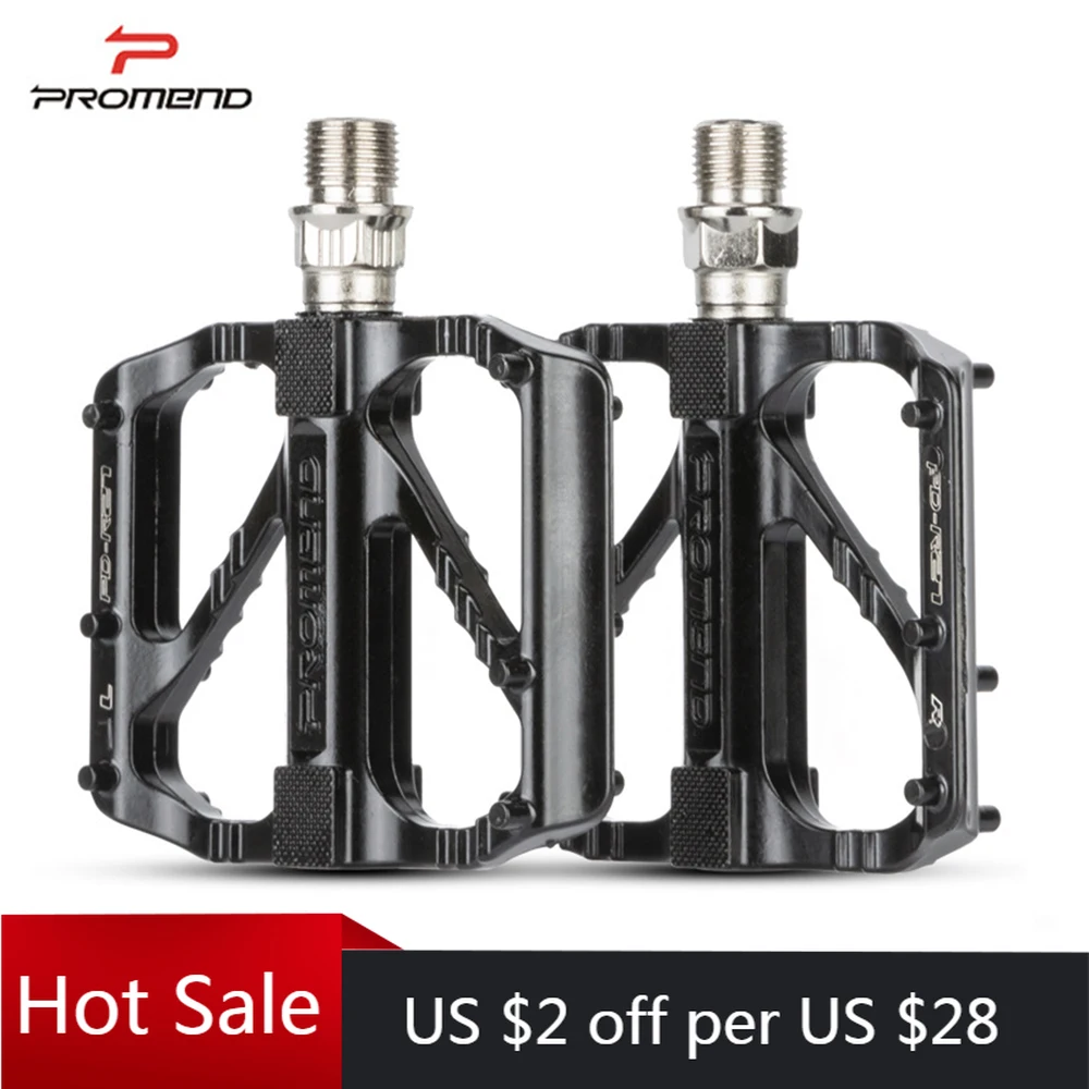 PROMEND Ultralight Bicycle Pedal DU 3 Bearing Anti-Slip Aluminum Alloy Footboard Quick Release Mountain Road Bike Accessories | Спорт и