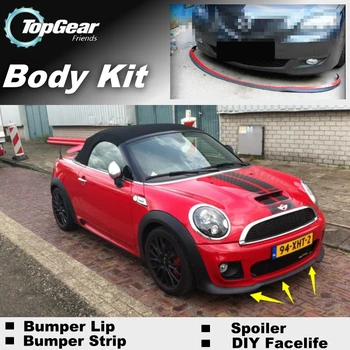 

Bumper Lip Deflector Lips For Mini Convertible / Cabrio Front Spoiler Skirt For TopGear Friends Car Tuning / Body Kit / Strip