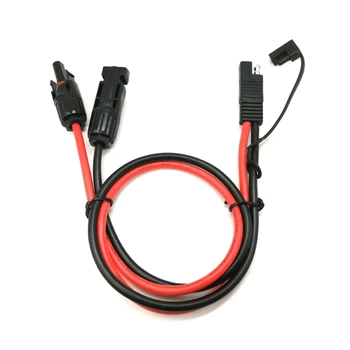 

SAE Adapter to Solar Panel Connector 10AWG 60cm/30cm Cable Conector Charger Kit