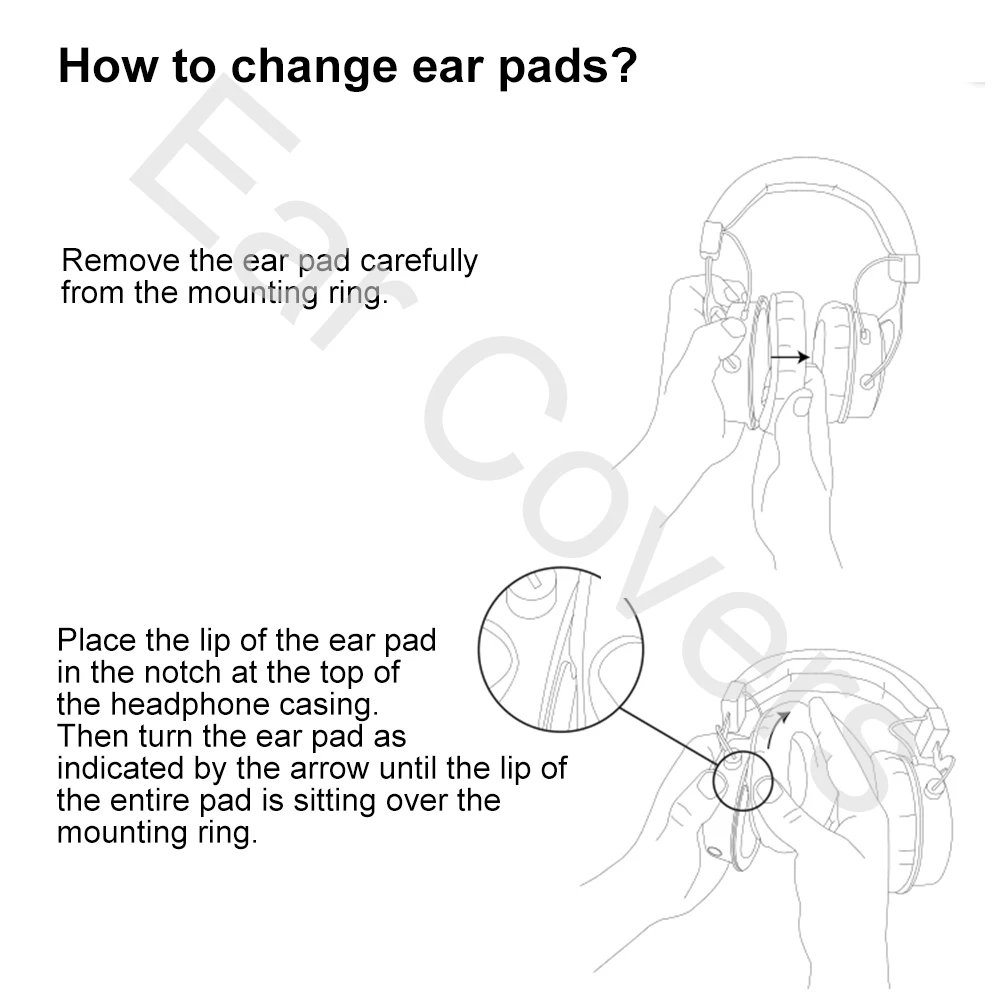Ear Pads For Sennheiser RS 175 Wireless Headphone Replacement Earpads Earcushion