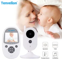 Видео детский монитор камера 2,4 дюймов Двусторонняя Младенческая связь Беспроводной Wi-Fi Подключение видео няня домофон камера с колыбельным монитором