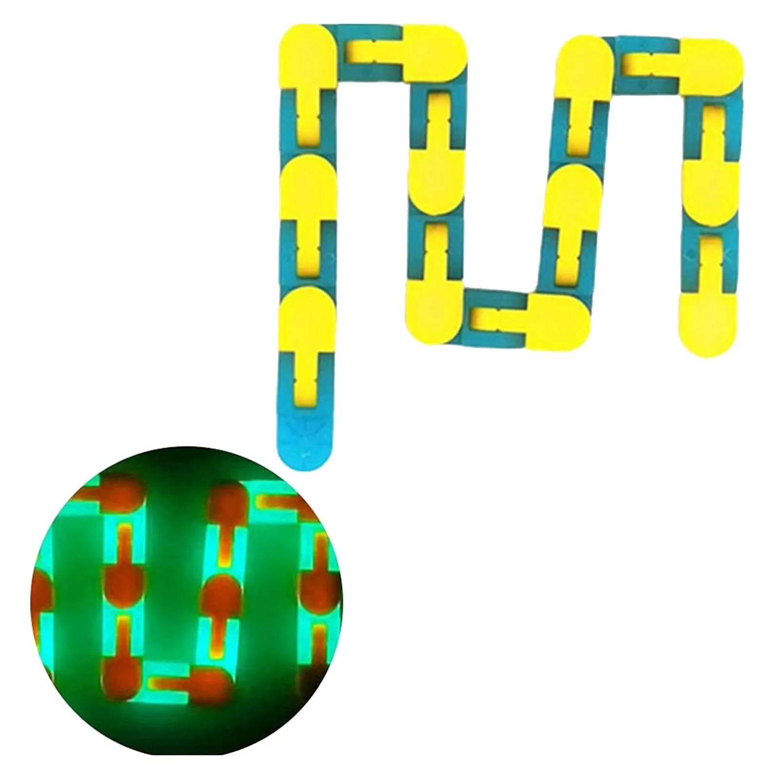New 24 Links Wacky Tracks Fidget Antistress Chain Toy For Children Bike Chain Stress Relief Bracelet Adults Sensory Toy Gifts