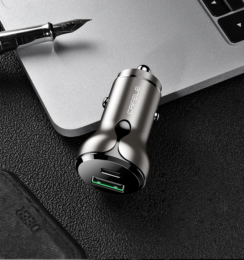 Cafele 36 Вт Быстрая зарядка 4,0 3,0 USB Автомобильное зарядное устройство для Xiaomi Mi huawei Supercharge SCP QC4.0 QC3.0 быстрая PD USB C автомобильное зарядное устройство для телефона